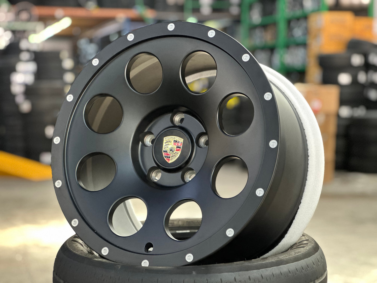 New 18x8.5 ET51 18x10 ET38 Overdrive Forged Porsche Cayman Safari Forged rim (4 wheels) Matte Black 5x130