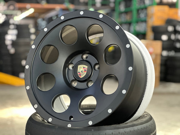 New 18x8.5 ET51 18x10 ET38 Overdrive Forged Porsche Cayman Safari Forged rim (4 wheels) Matte Black 5x130