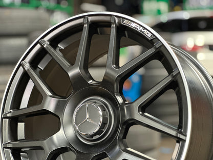 New 18x8 ET42 18x9 ET45 Mercedes AMG (4 wheels) BLACK 5X112