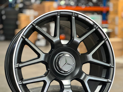 New 18x8 ET42 18x9 ET45 Mercedes AMG (4 wheels) BLACK 5X112