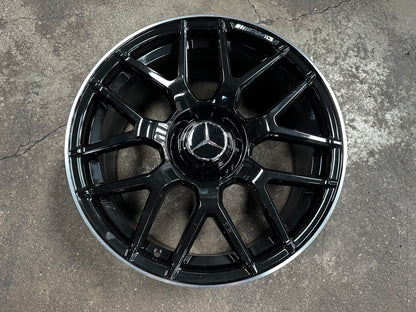 New 18x8 ET42 18x9 ET45 Mercedes AMG (4 wheels) GLOSS BLACK 5X112
