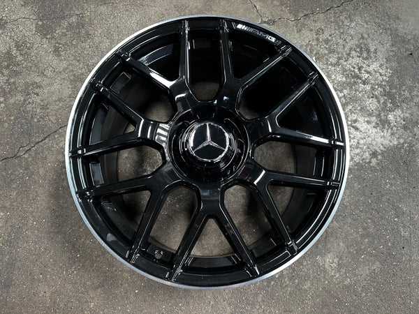 New 18x8 ET42 18x9 ET45 Mercedes AMG (4 wheels) GLOSS BLACK 5X112