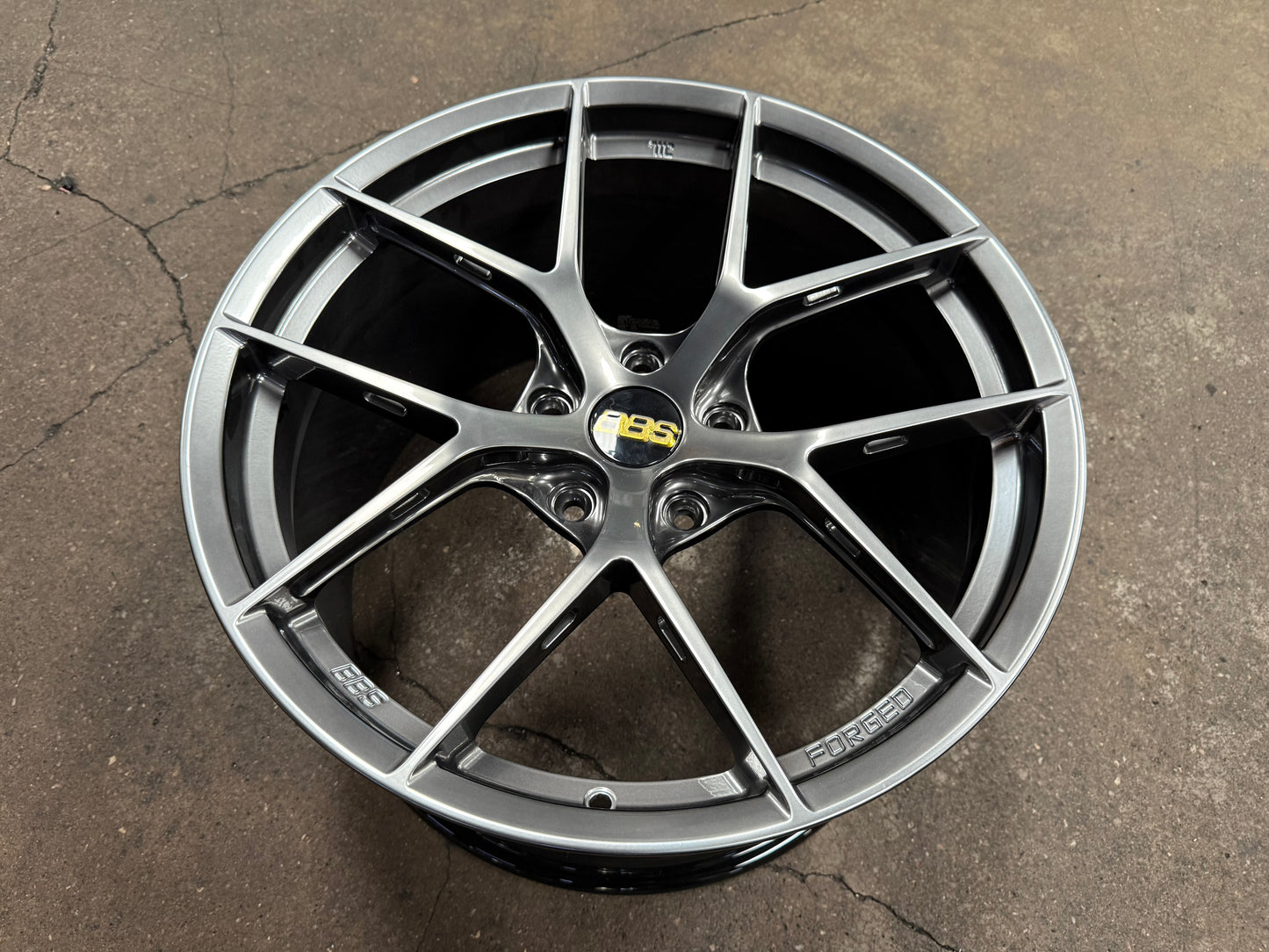 New 20x9 ET48 20x11.5 ET62 Overdrive Forged BBS FIR Design (4 wheel) 5x130 Hyper Black