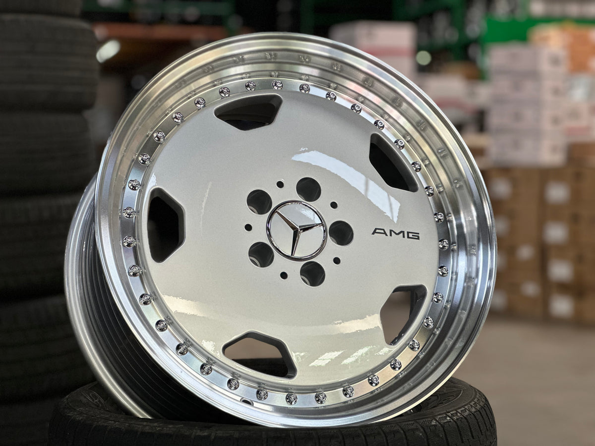 [Bundle] New 18x8.5 ET18 Mercedes AERO Classic 5x112 Silver