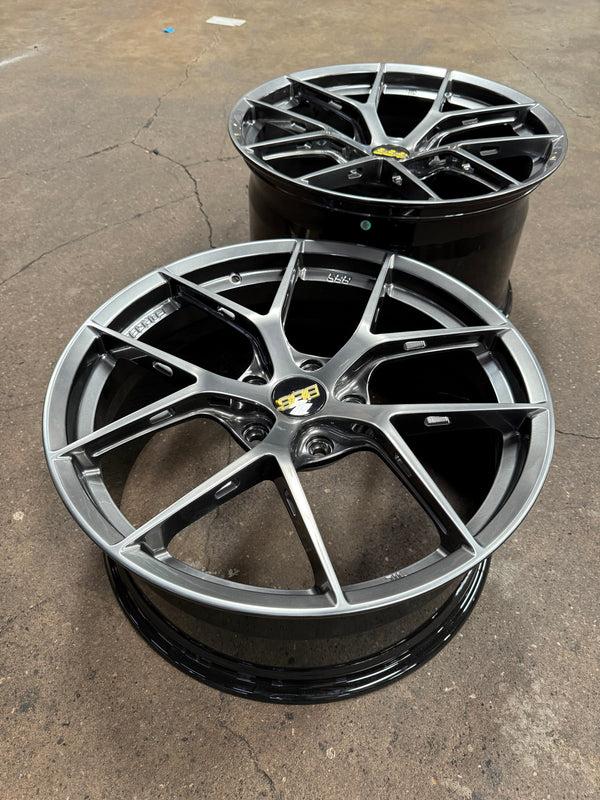 New 20x9 ET48 20x11.5 ET62 Overdrive Forged BBS FIR Design (4 wheel) 5x130 Hyper Black Porsche Carrera 991
