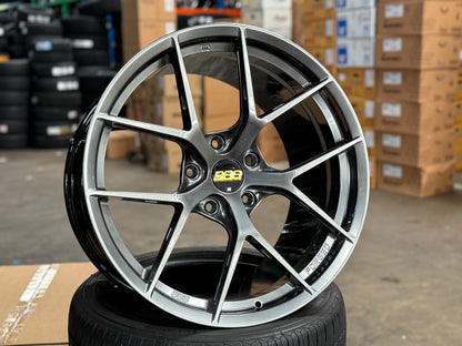 New 20x9 ET48 20x11.5 ET62 Overdrive Forged BBS FIR Design (4 wheel) 5x130 Hyper Black
