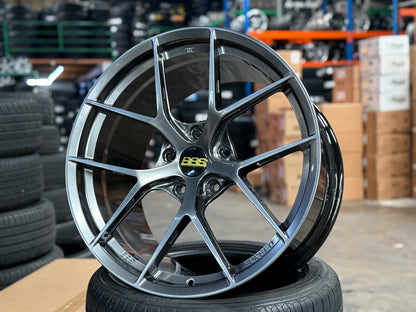 New 20x9 ET48 20x11.5 ET62 Overdrive Forged BBS FIR Design (4 wheel) 5x130 Hyper Black