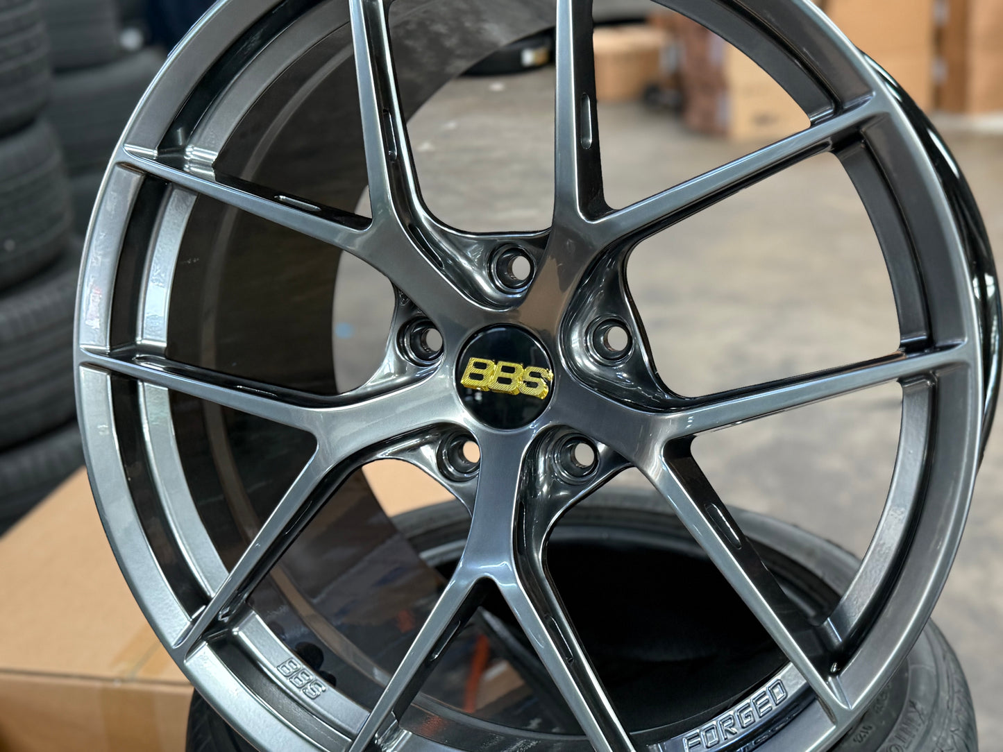 New 20x9 ET48 20x11.5 ET62 Overdrive Forged BBS FIR Design (4 wheel) 5x130 Hyper Black