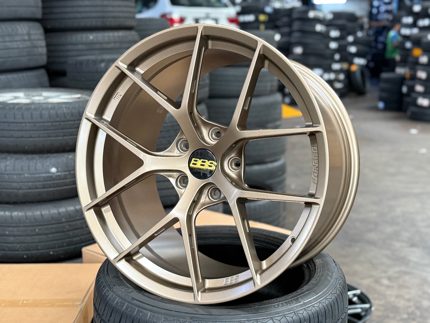 New 20x9 ET48 20x11.5 ET62 Overdrive Forged BBS FIR Design (4 wheel) 5x130 Bronze