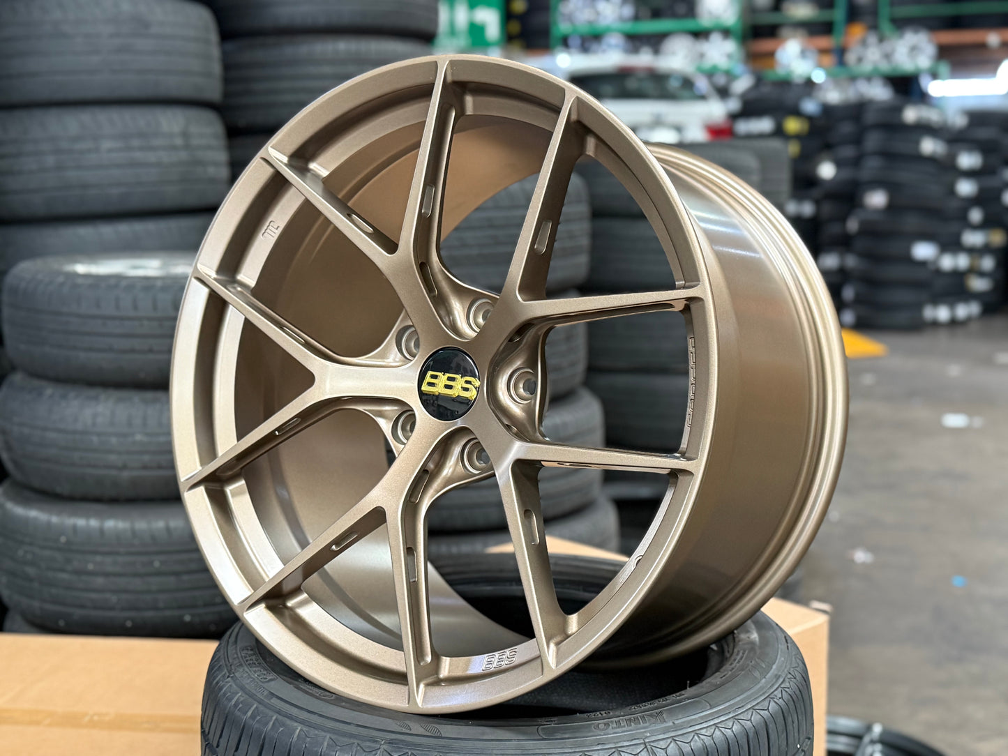 New 20x9 ET48 20x11.5 ET62 Overdrive Forged BBS FIR Design (4 wheel) 5x130 Bronze