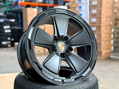 New 18x9 ET30 Overdrive Forged Rim Porsche Cayenne Overland (4 wheel) Black 5x130
