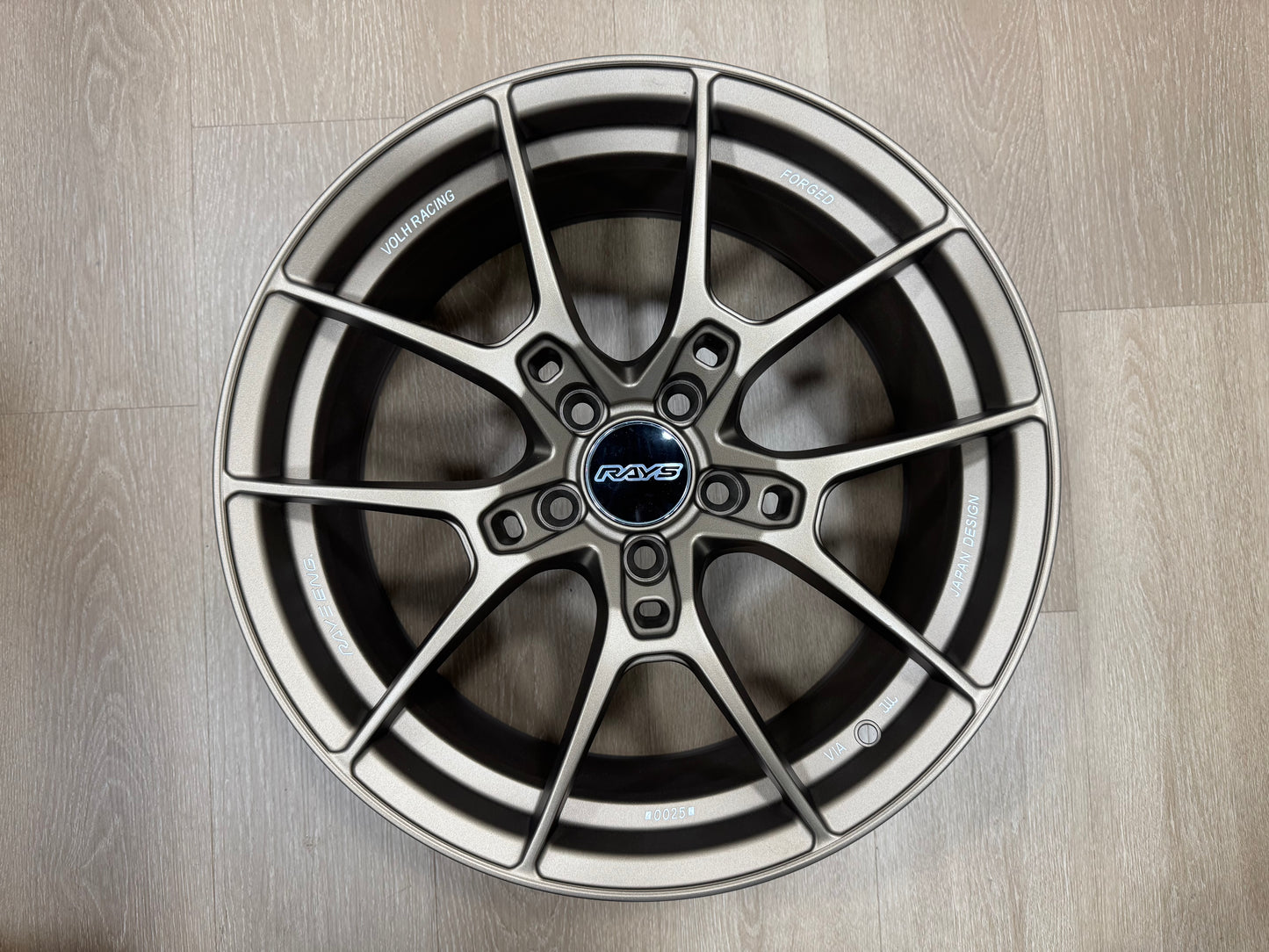 New  18x8.5 ET35 5x114.3 AOW G025 Style Satin Bronze Flow Formed Wheels (Set of 4)