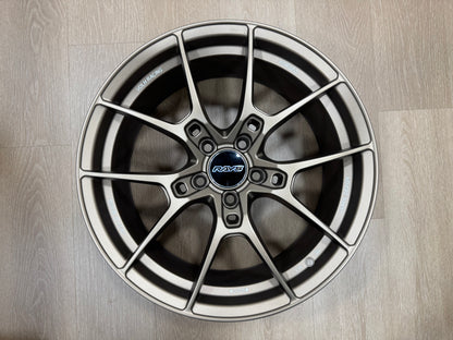 New  18x8.5 ET35 5x114.3 AOW G025 Style Satin Bronze Flow Formed Wheels (Set of 4)