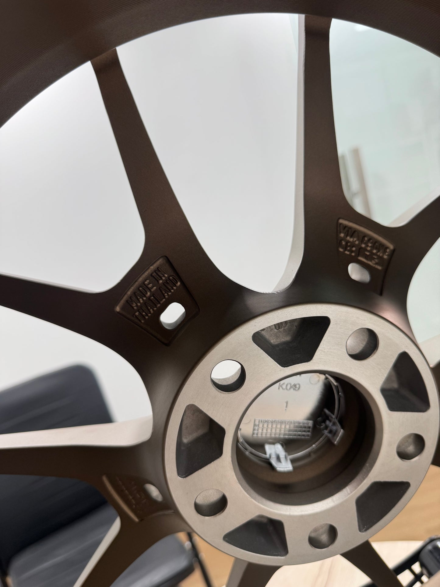 New  18x8.5 ET35 5x114.3 AOW G025 Style Satin Bronze Flow Formed Wheels (Set of 4)