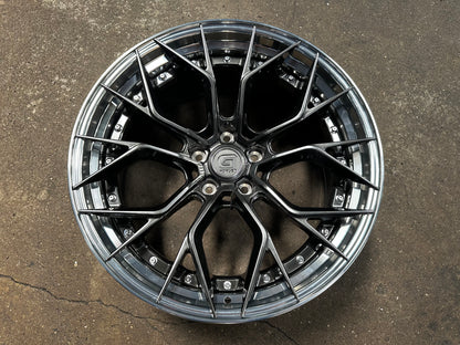 New 20x8.5 ET33 20x10 ET40 G Forged GF09 (4 wheel) 5x120 Matte Black
