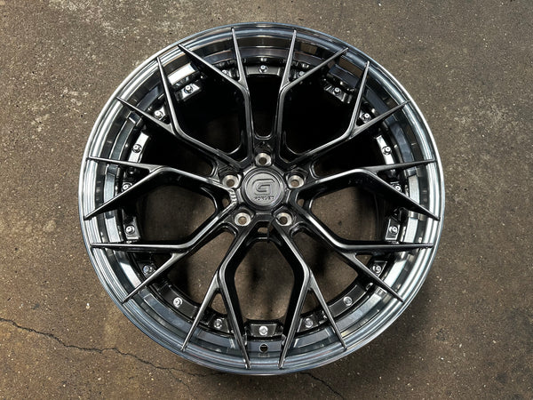 New 20x8.5 ET33 20x10 ET40 G Forged GF09 (4 wheel) 5x120 Matte Black