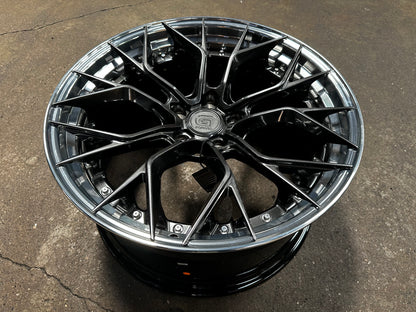 New 20x8.5 ET33 20x10 ET40 G Forged GF09 (4 wheel) 5x120 Matte Black