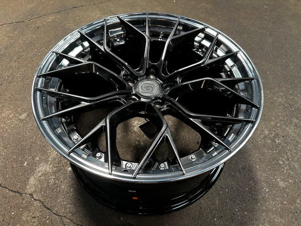New 20x8.5 ET33 20x10 ET40 G Forged GF09 (4 wheel) 5x120 Matte Black