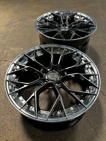 New 20x8.5 ET33 20x10 ET40 G Forged GF09 (4 wheel) 5x120 Matte Black