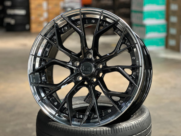 New 20x8.5 ET33 20x10 ET40 G Forged GF09 (4 wheel) 5x120 Matte Black