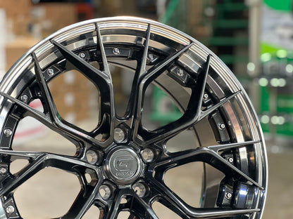 New 20x8.5 ET33 20x10 ET40 G Forged GF09 (4 wheel) 5x120 Matte Black