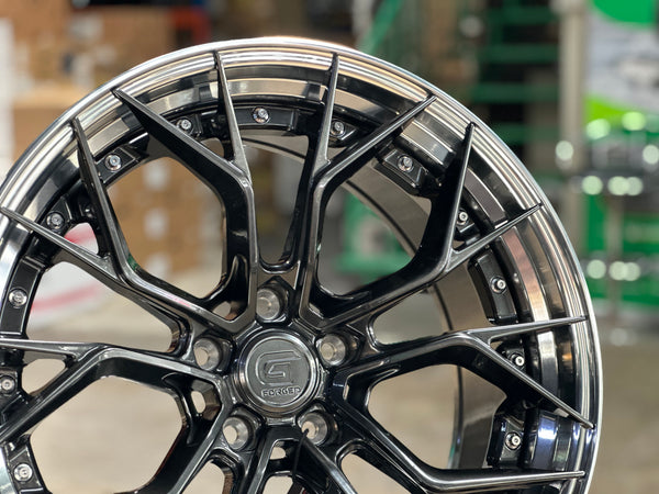New 20x8.5 ET33 20x10 ET40 G Forged GF09 (4 wheel) 5x120 Matte Black