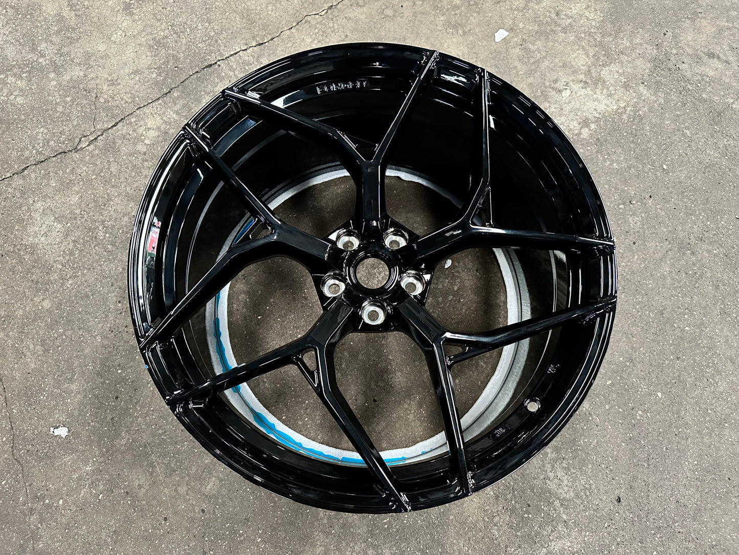 New 20x8.5 ET20 20x11 ET30 Overdrive Forged Ferrari F430 (4 wheel) Gloss Black 5x108