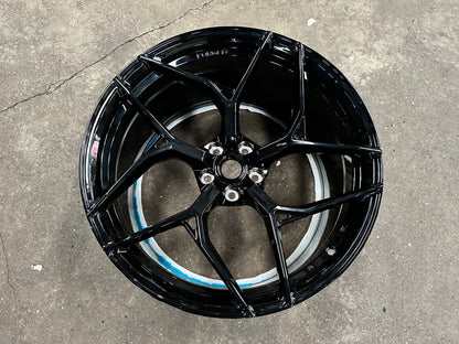 New 20x8.5 ET20 20x11 ET30 Overdrive Forged Ferrari F430 (4 wheel) Gloss Black 5x108
