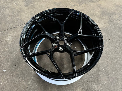 New 20x8.5 ET20 20x11 ET30 Overdrive Forged Ferrari F430 (4 wheel) Gloss Black 5x108