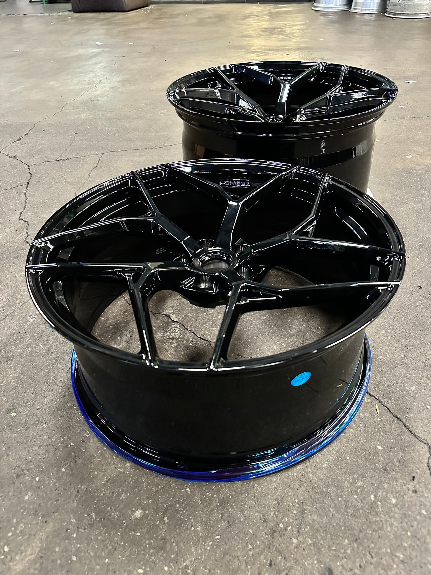 New 20x8.5 ET20 20x11 ET30 Overdrive Forged Ferrari F430 (4 wheel) Gloss Black 5x108