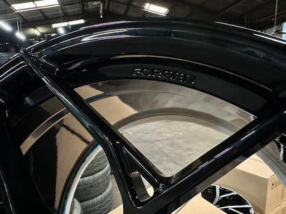 New 20x8.5 ET20 20x11 ET30 Overdrive Forged Ferrari F430 (4 wheel) Gloss Black 5x108