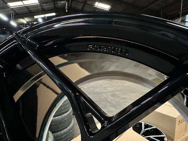 New 20x8.5 ET20 20x11 ET30 Overdrive Forged Ferrari F430 (4 wheel) Gloss Black 5x108