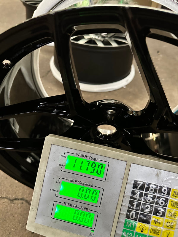 New 20x8.5 ET20 20x11 ET30 Overdrive Forged Ferrari F430 (4 wheel) Gloss Black 5x108