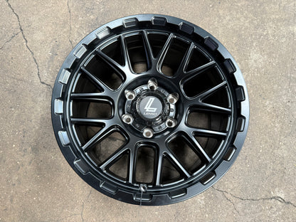New 17X9 ET12 Lenso Cezar Rim (4 wheel) Matt Black 6X139.7