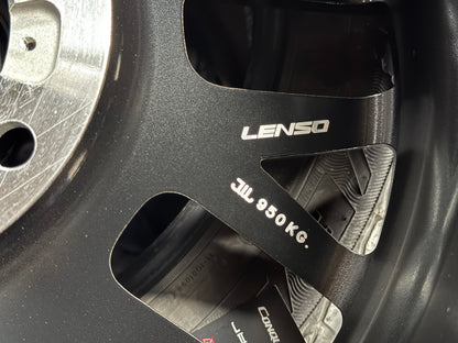New 17X9 ET12 Lenso Cezar Rim (4 wheel) Matt Black 6X139.7