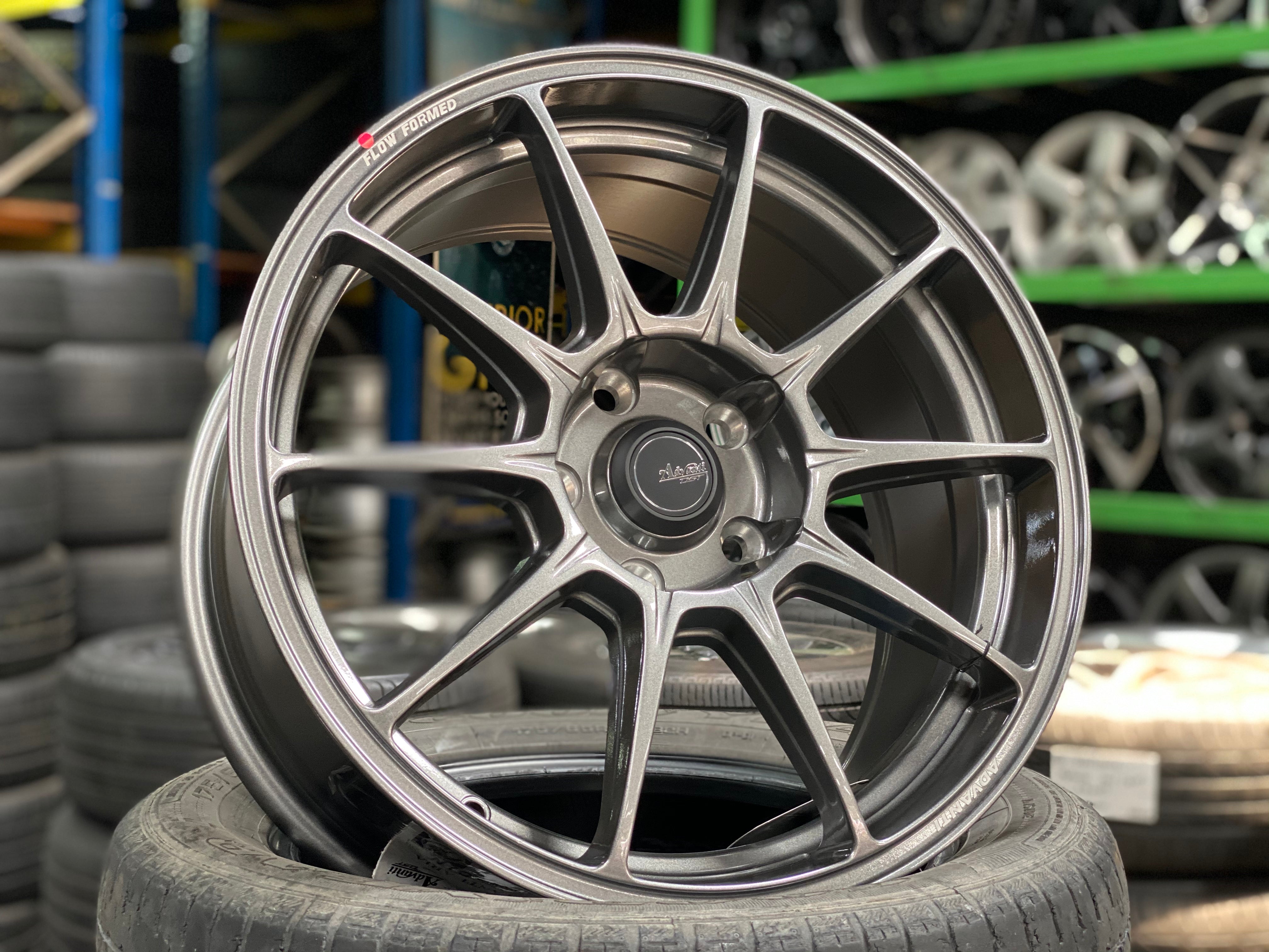 New 17X8 ET40 Advanti Aria Rim (4 wheel) Gunmetal 5X114.3 – King of Rims
