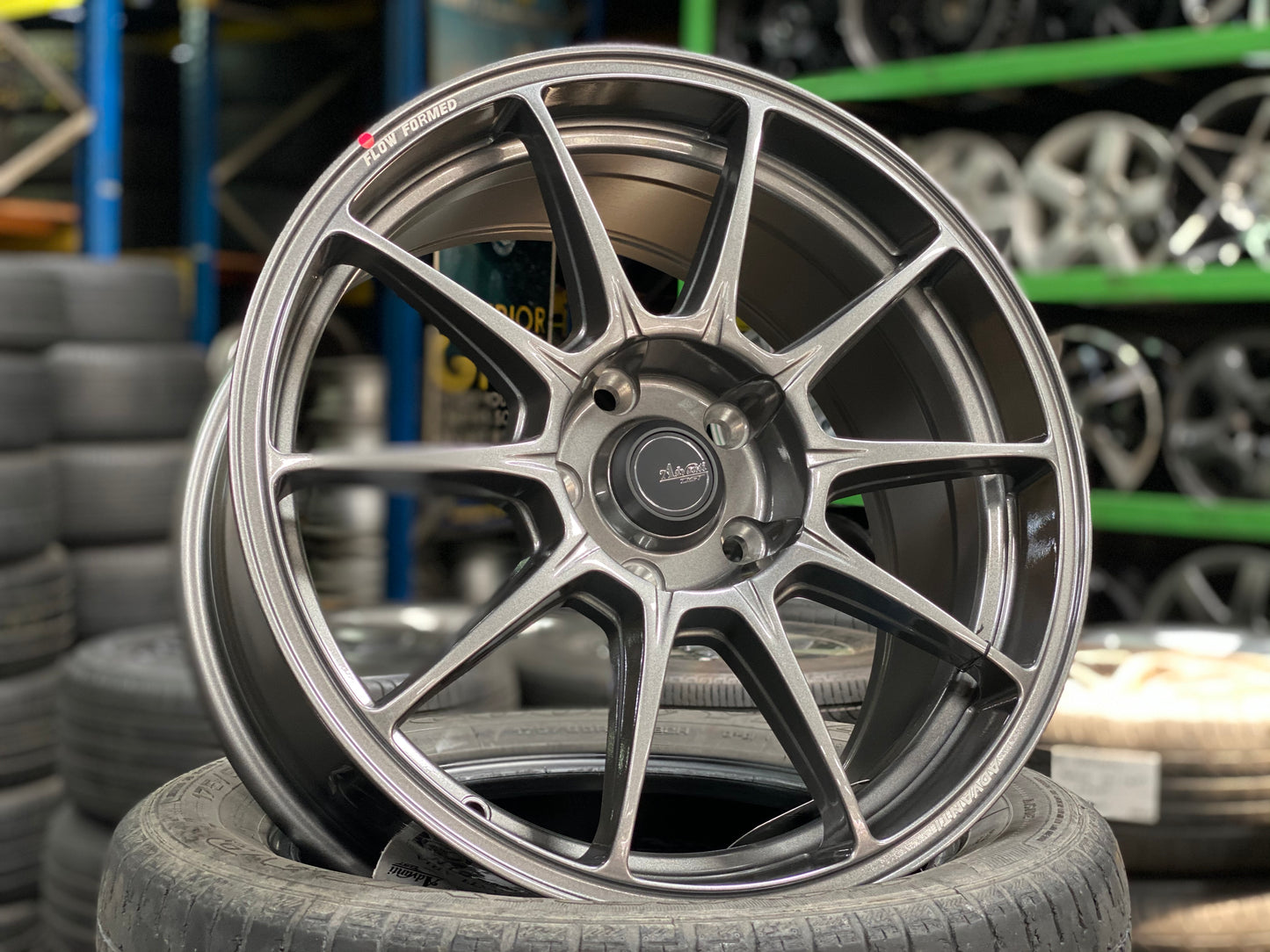New 17X8 ET40 Advanti Aria Rim (4 wheel) Gunmetal 5X114.3
