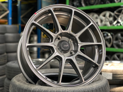 New 17X8 ET40 Advanti Aria Rim (4 wheel) Gunmetal 5X114.3