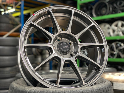 New 17X8 ET40 Advanti Aria Rim (4 wheel) Gunmetal 5X114.3