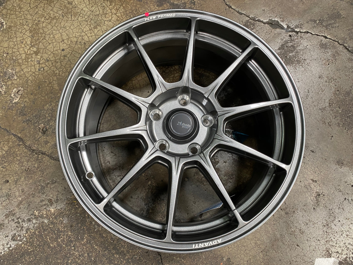 New 17X8 ET40 Advanti Aria Rim (4 wheel) Gunmetal 5X114.3