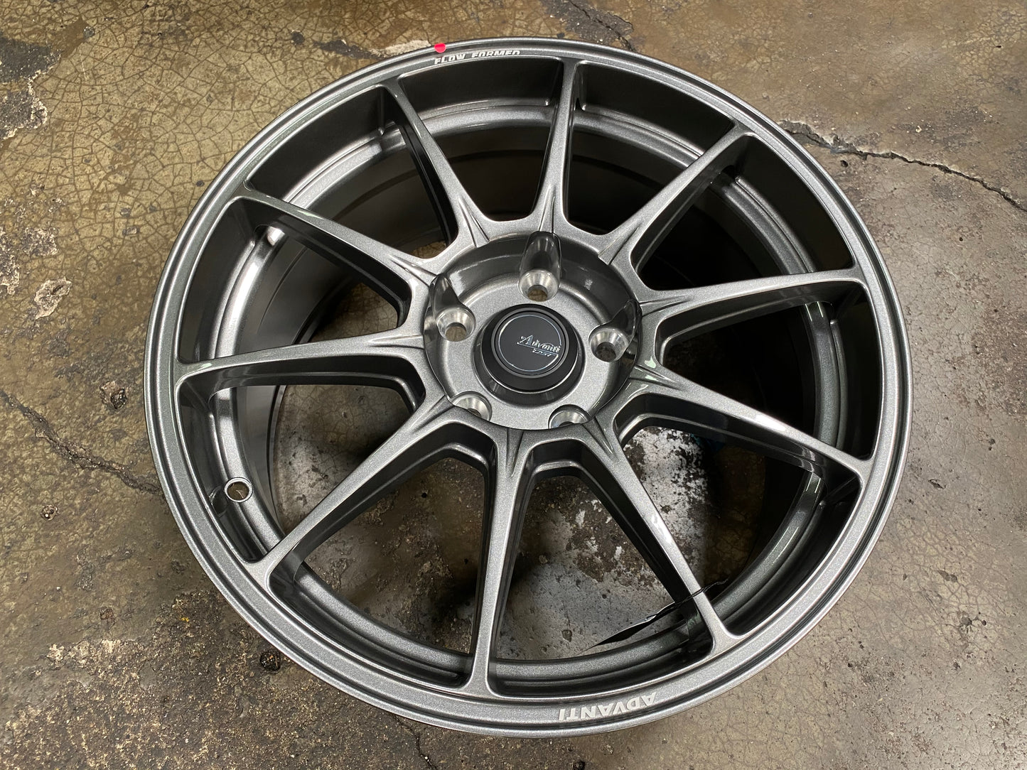 New 17X8 ET40 Advanti Aria Rim (4 wheel) Gunmetal 5X114.3