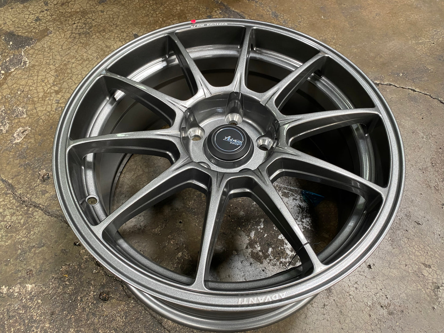 New 17X8 ET40 Advanti Aria Rim (4 wheel) Gunmetal 5X114.3