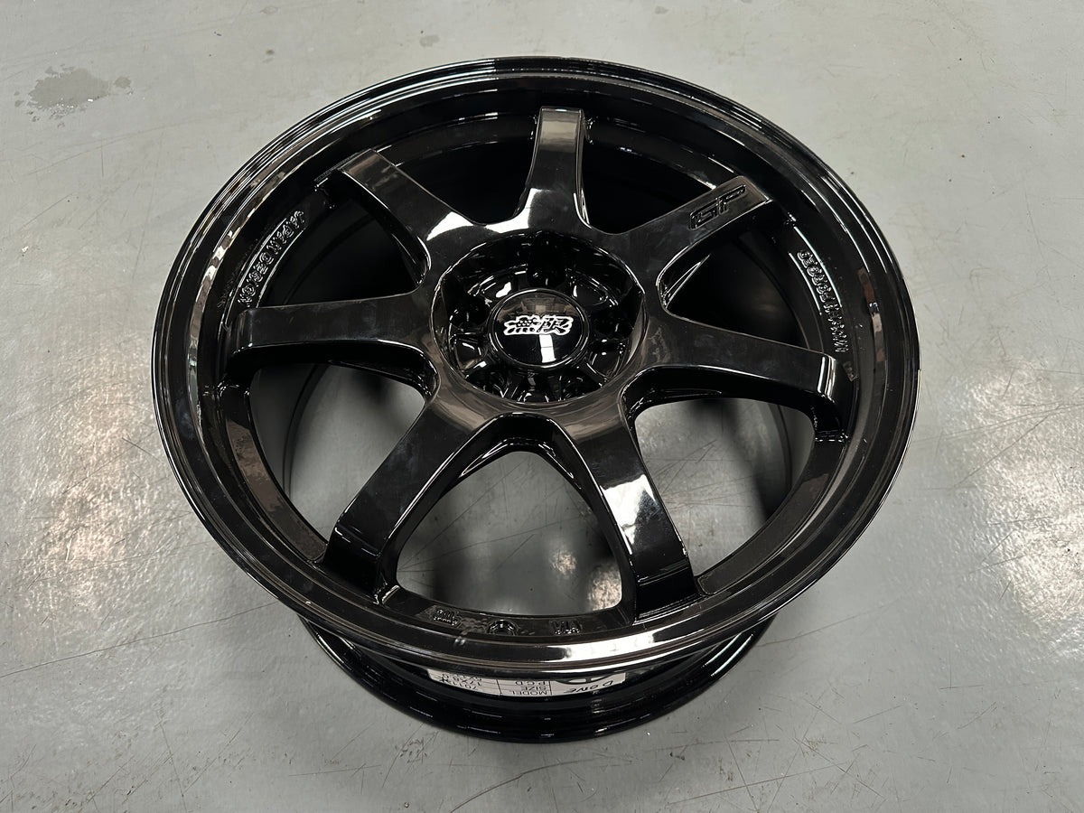 New 17X8 ET35 Mugen GP Design Rim (4 wheel) Gloss Black 5X114.3