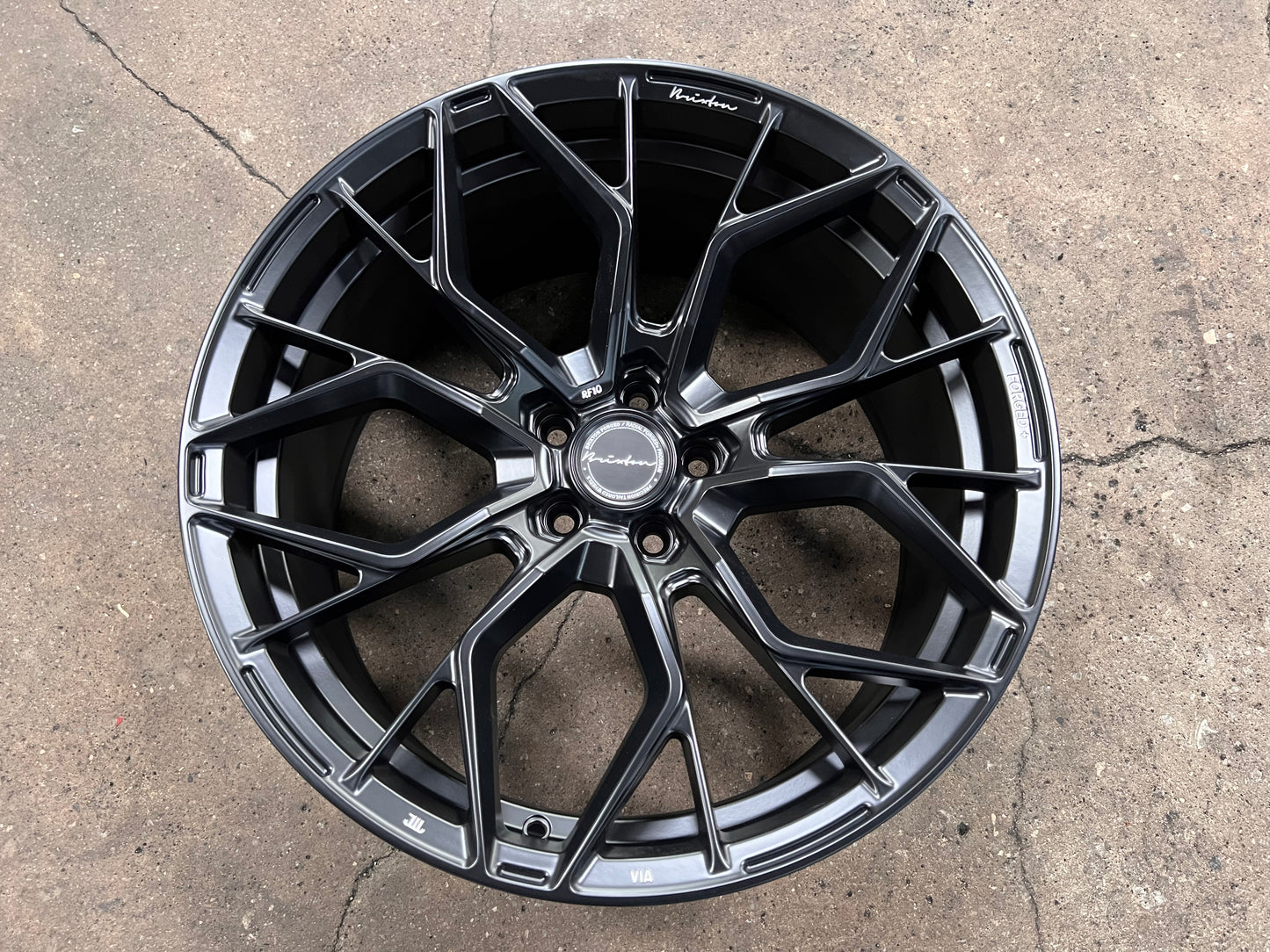 New 20x9 ET25 20x10 ET35 Brixton RF10 (4 wheel) 5x112 Satin Black