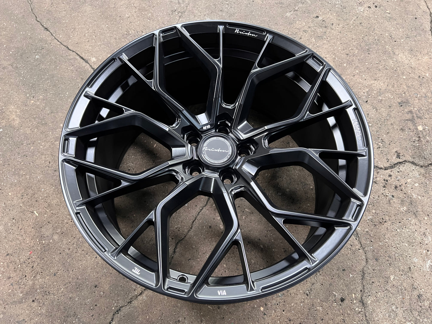 New 20x9 ET25 20x10 ET35 Brixton RF10 (4 wheel) 5x112 Satin Black
