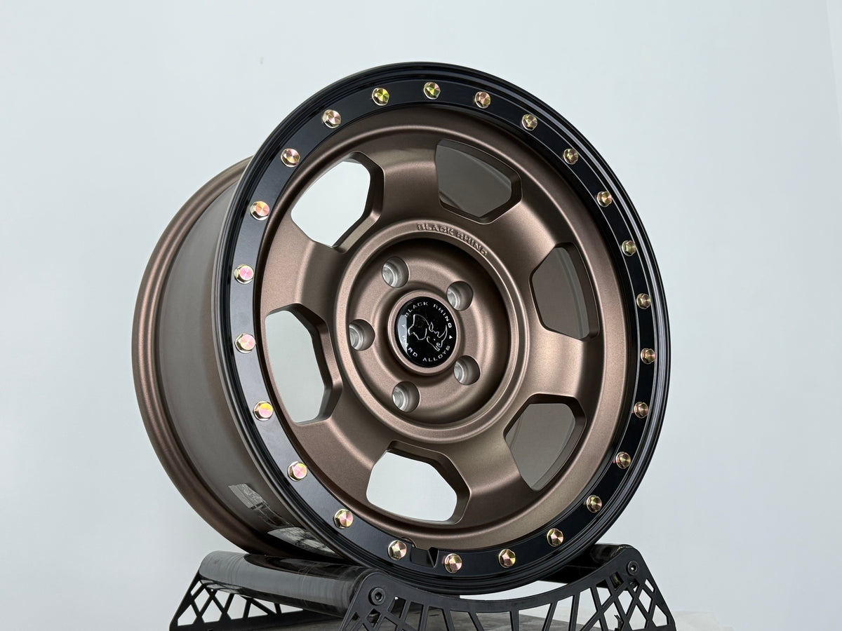 New 17X8.5 ET-10 Black Rhino Trooper Rim (5 wheel) Matt Bronze 5X127
