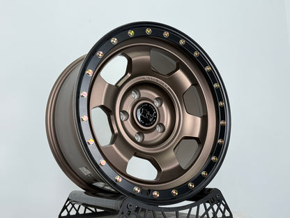 New 17X8.5 ET-10 Black Rhino Trooper Rim (5 wheel) Matt Bronze 5X127