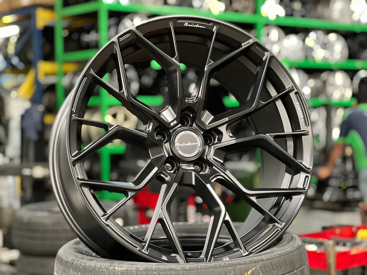 [Bundle] 20x10 ET35 Brixton RF10 (2 wheel) 5x112 Satin Black
