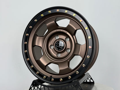 New 17X8.5 ET-10 Black Rhino Trooper Rim (5 wheel) Matt Bronze 5X127