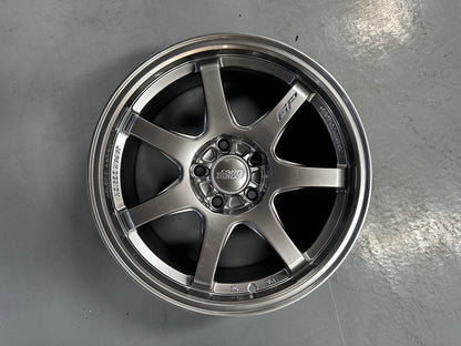 New 17x8 ET35 Done Mugen GP (4 wheel) 5x114.3 Hyper Black